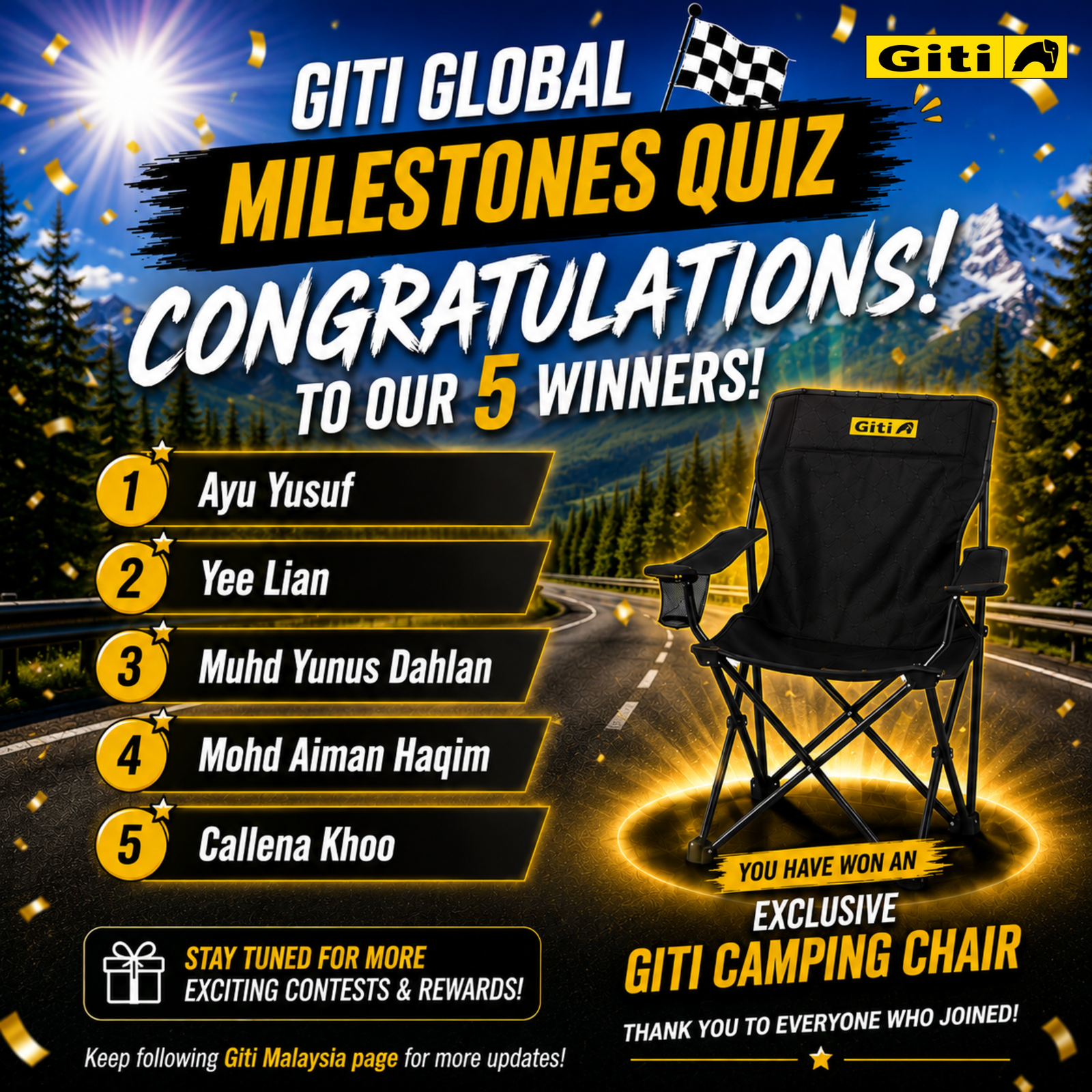Giti Malaysia giti camping chair updated