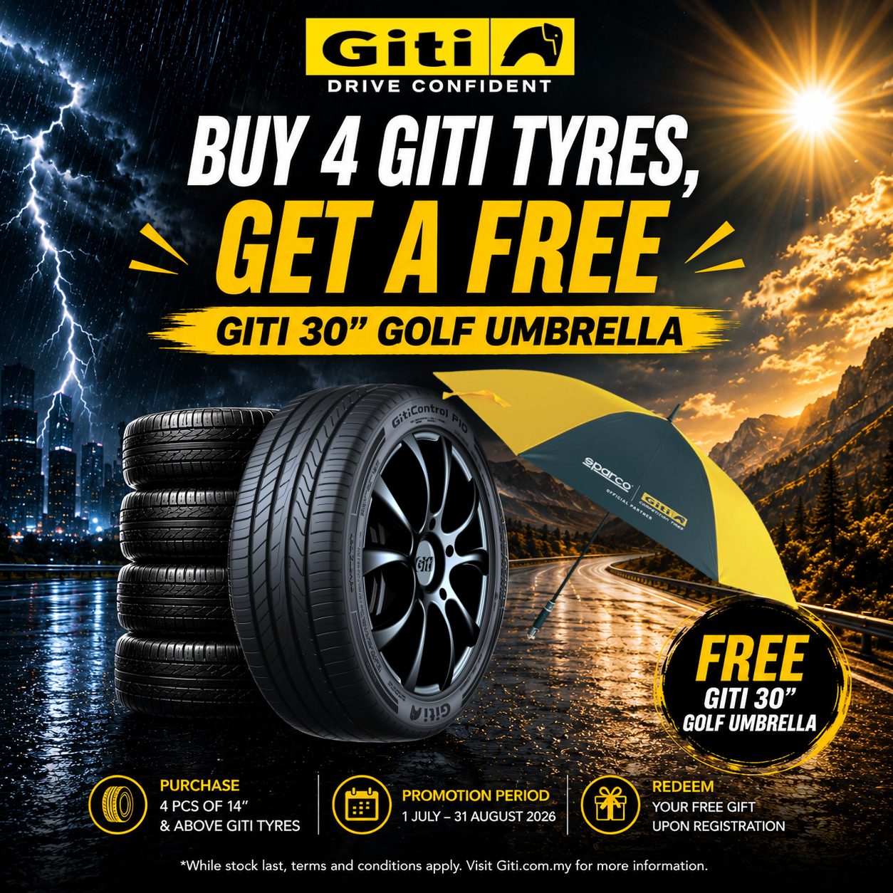 Giti Malaysia giti umbrella promotion 1