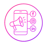 neon digital marketing icon